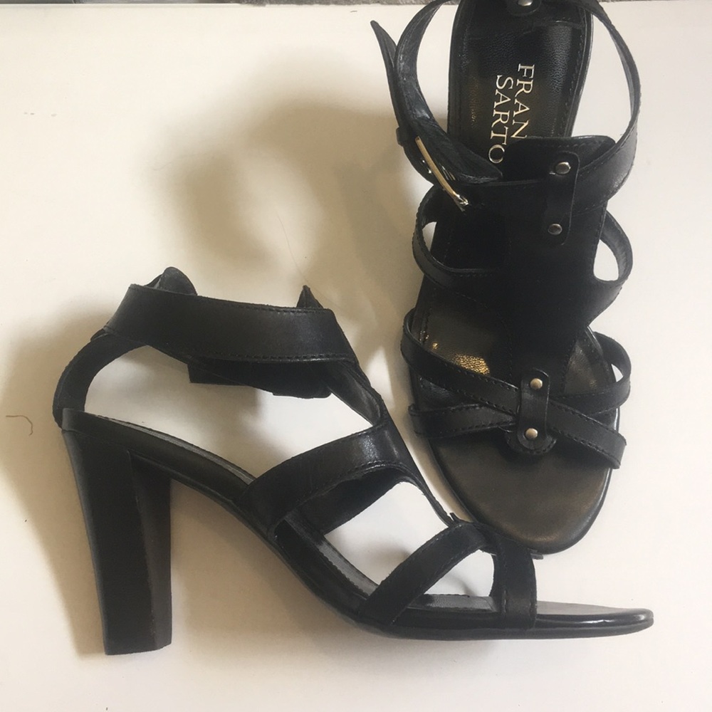 Franco Sarto - Black Ibiza Heels - w/box- Size 6